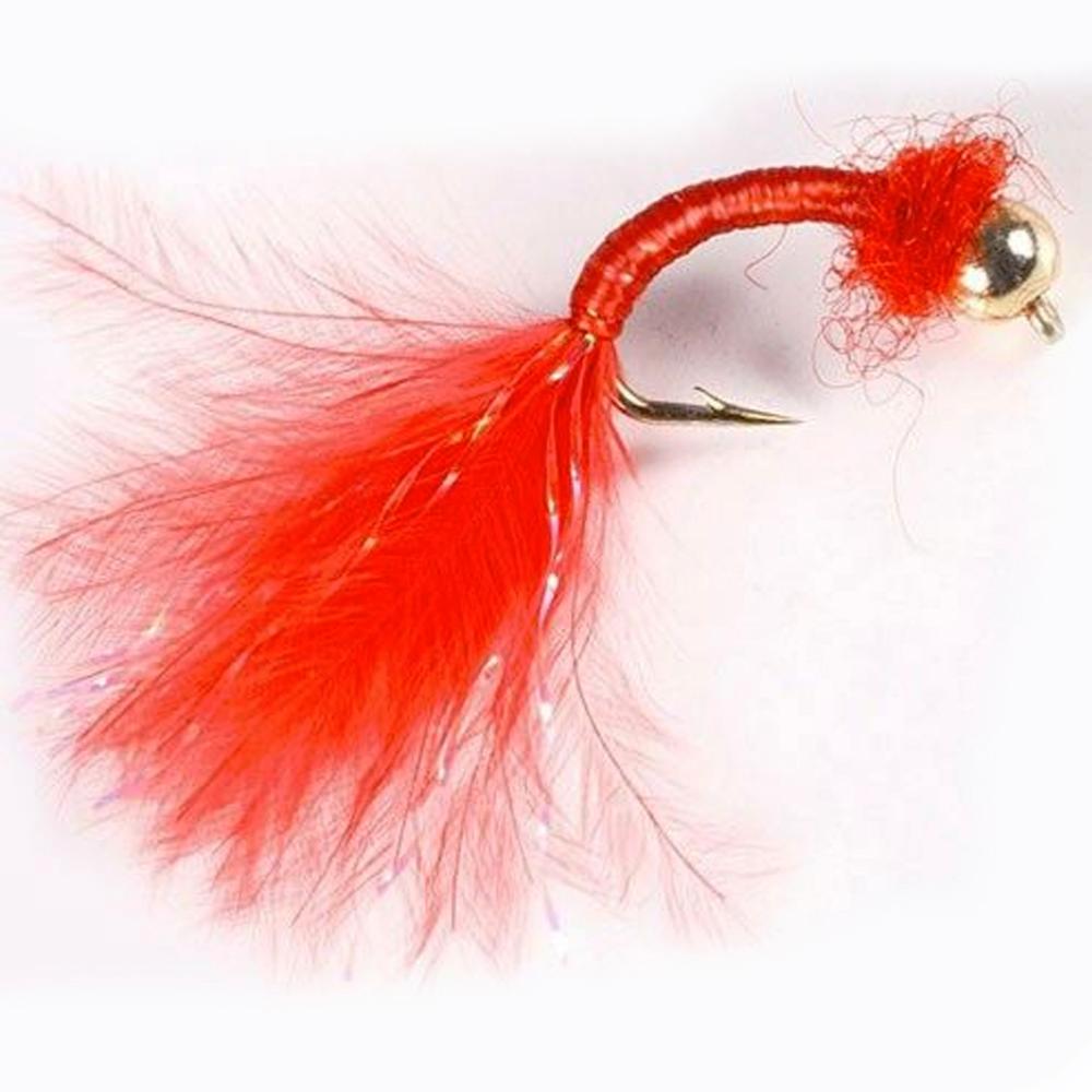 Turrall Bead / Gold Head Bloodworm - Bh35- Trout Flies, Fly Fishing Flies