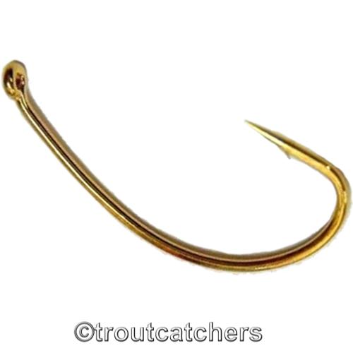 Kamasan B100G Gold Grub - 100 Pack - Fly Hooks, Kamasan Hooks - Fly Tying